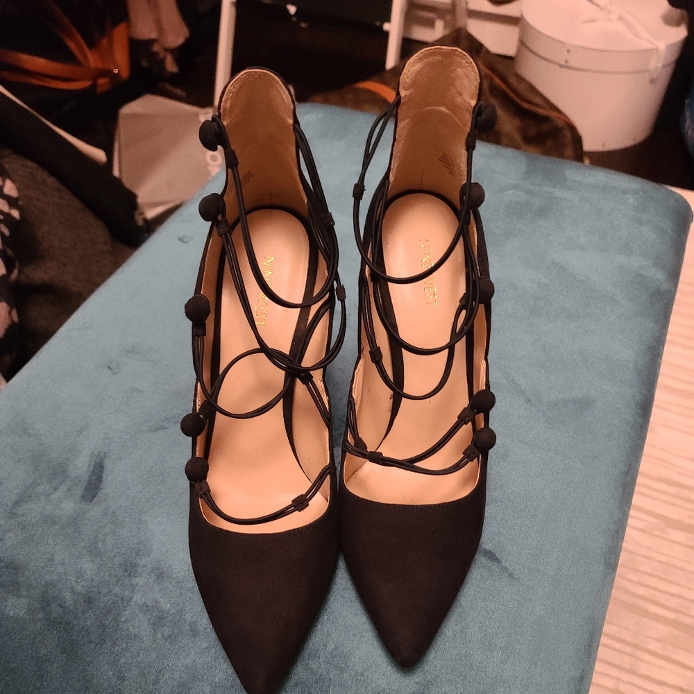 Nine West blue Heels in sz 11